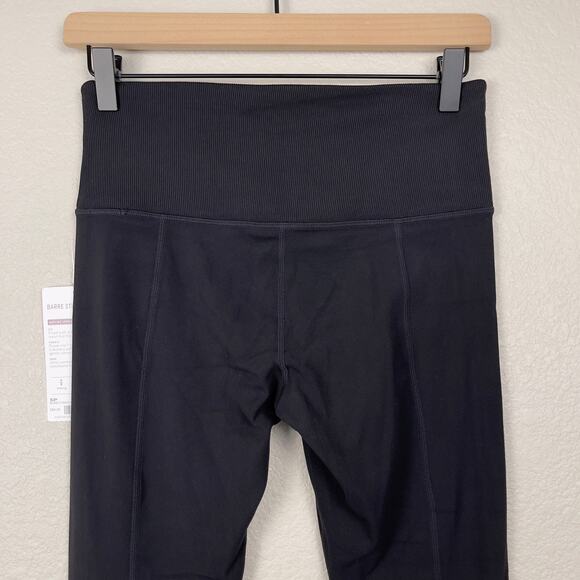 Athleta Barre Stirrup Tight Powervita Black‎ Size Small Petite Yoga Pilates NWT - Picture 10 of 16